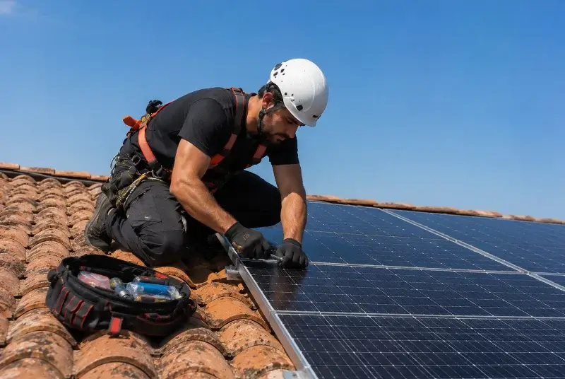 Maintenance et monitoring de panneaux solaires à Saint-Romain-de-Popey