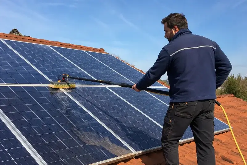 Nettoyage et entretien de panneaux solaires à Saint-Romain-de-Popey